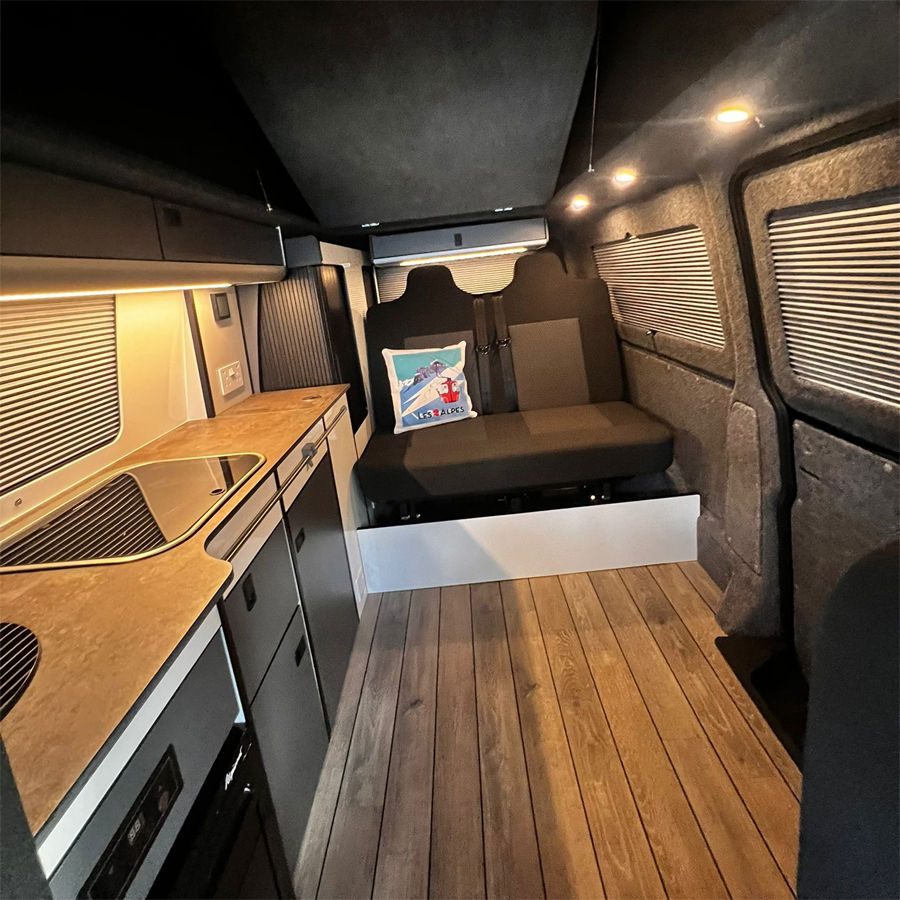 Haven Campervan Sales black inside